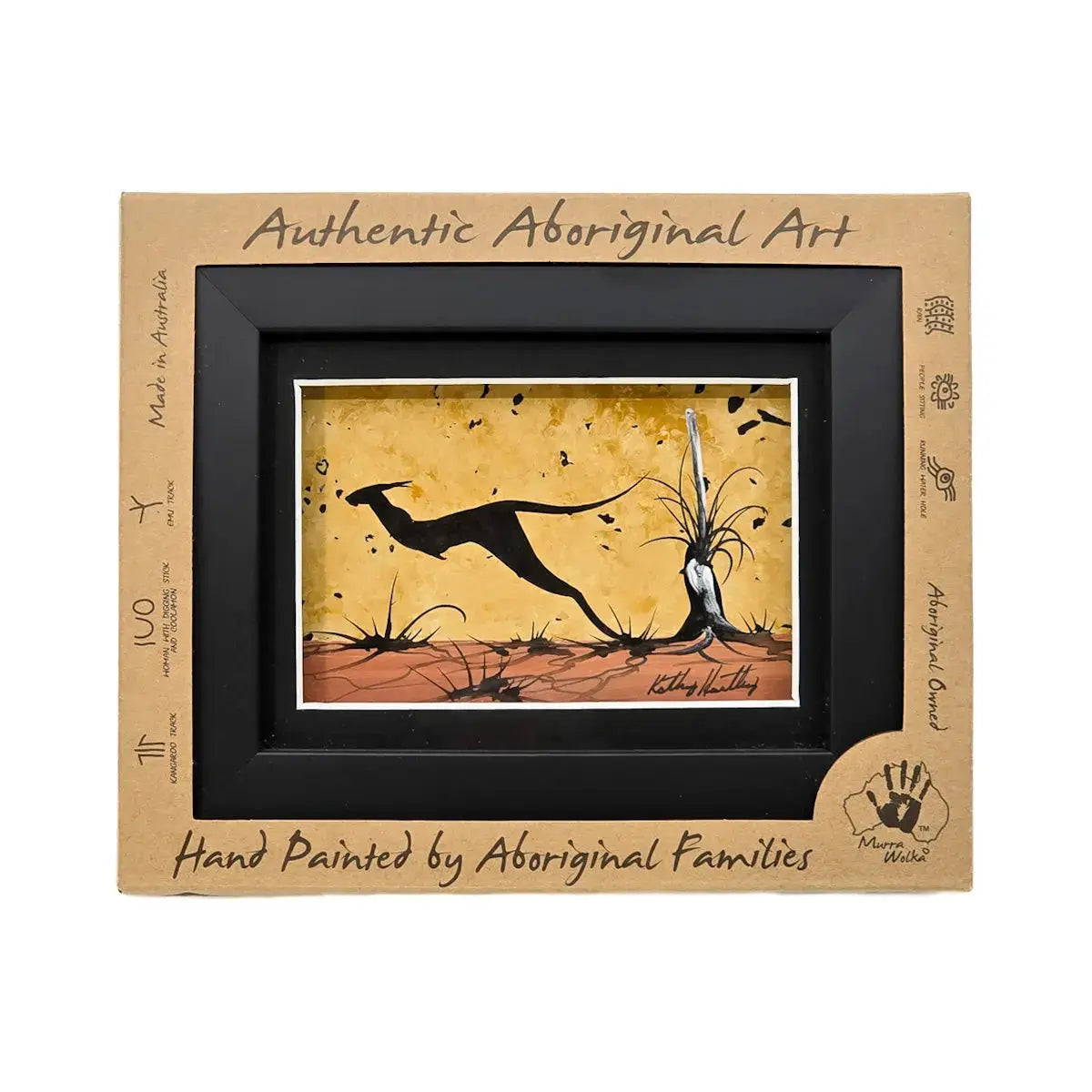 Murra Wolka Hand-painted Framed Art - Allanson Souvenirs