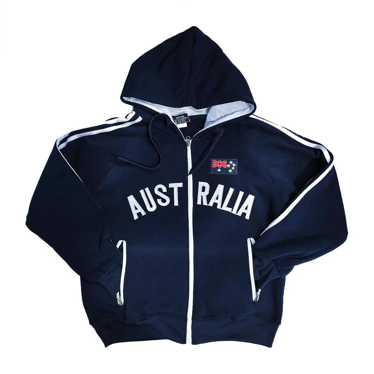 Navy Australia Hooded Jacket - Allanson Souvenirs