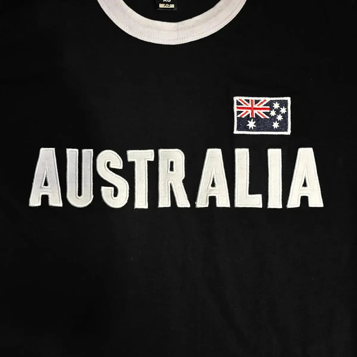 Navy Adult Australia Stripe T-Shirt - Allanson Souvenirs