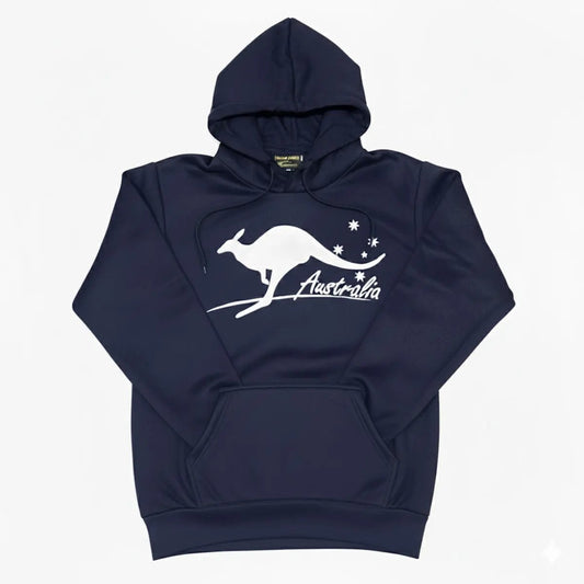 Navy Southern Cross Kangaroo Hoodie Navy - Allanson Souvenirs
