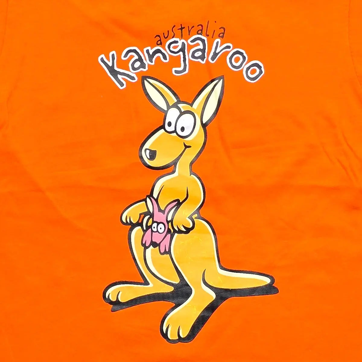 Orange Kangaroo Australia Kids T-Shirt - Allanson Souvenirs