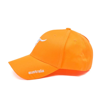 Orange Kangaroo Lightweight Baseball Cap - Allanson Souvenirs