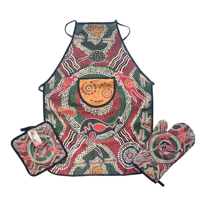 Outback Aboriginal Apron Set - Allanson Souvenirs