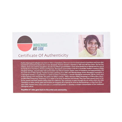 Pauline Gallagher Certificate of Authenticity - Allanson Souvenirs