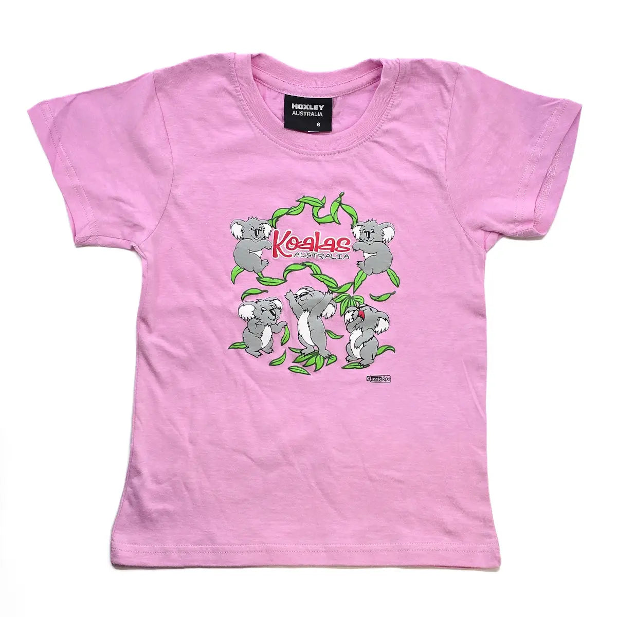 Playful Koalas Pink Kids T-Shirt - Allanson Souvenirs
