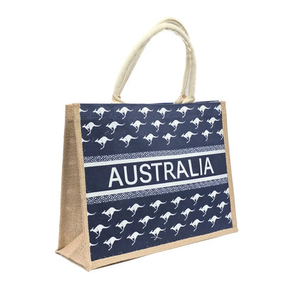 Premium Navy Kangaroo Tote Bag - Allanson Souvenirs