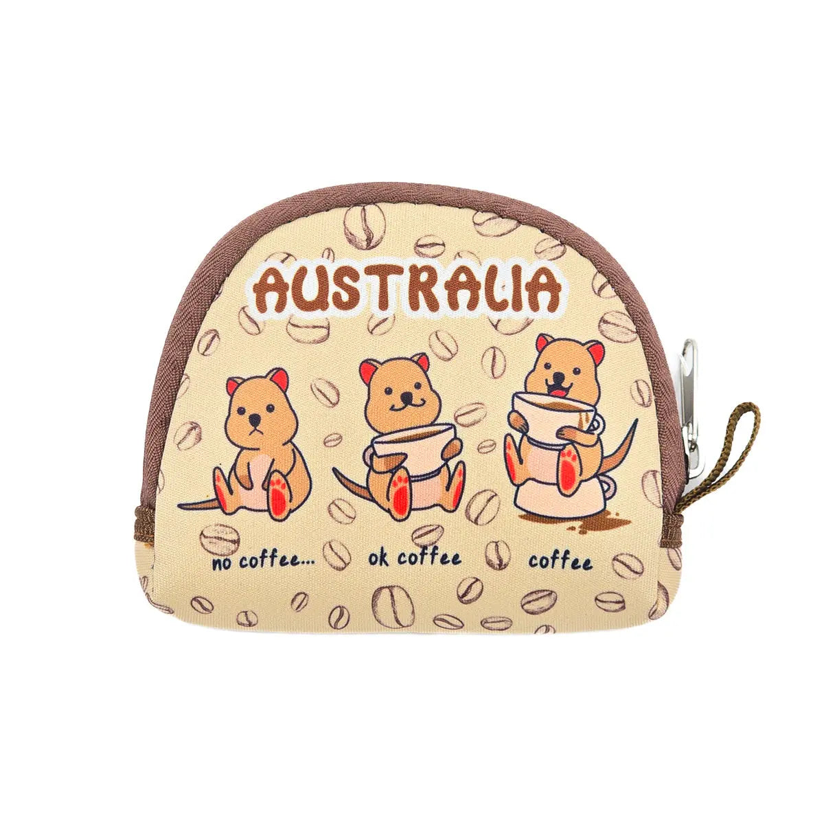 Quokka Coffee Time Neoprene Coin Purse - Allanson Souvenirs