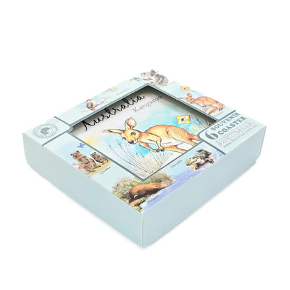 Silver Cute Animals Coaster Set - Allanson Souvenirs