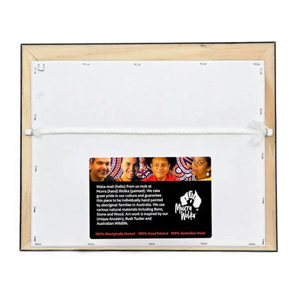 Single Framed Bone Art Boomerang - Allanson Souvenirs