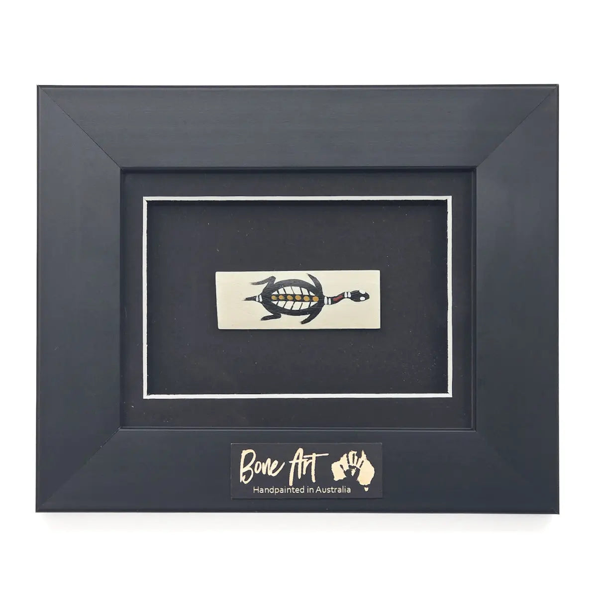 Single Framed Bone Art Rectangle - Allanson Souvenirs