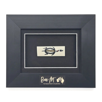 Single Framed Bone Art Rectangle - Allanson Souvenirs