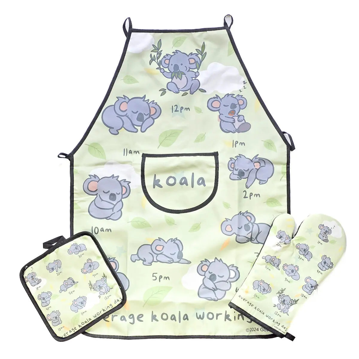 Sleepy Koala Apron Set - Allanson Souvenirs