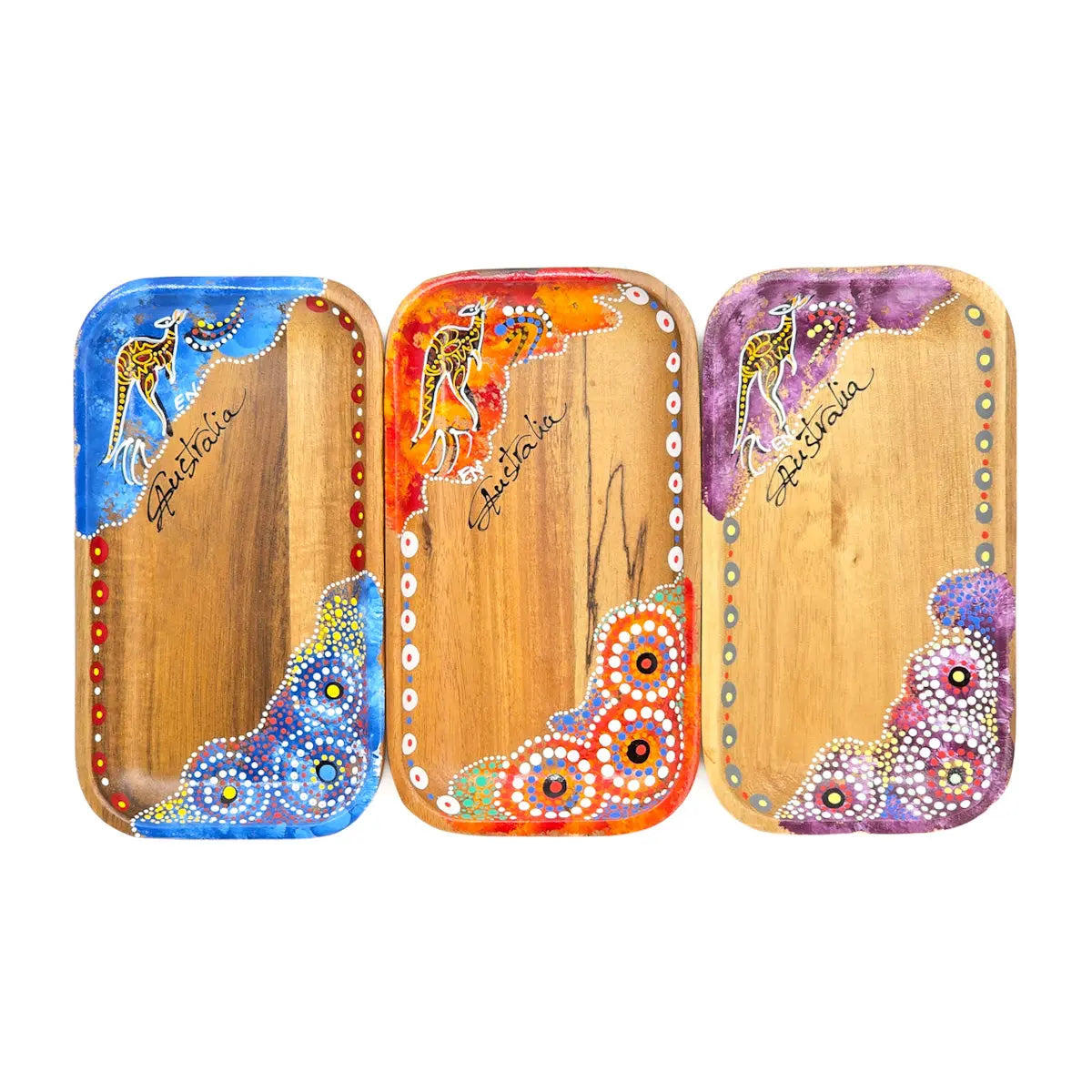 Small Wooden Rectangle Tray - Allanson Souvenirs