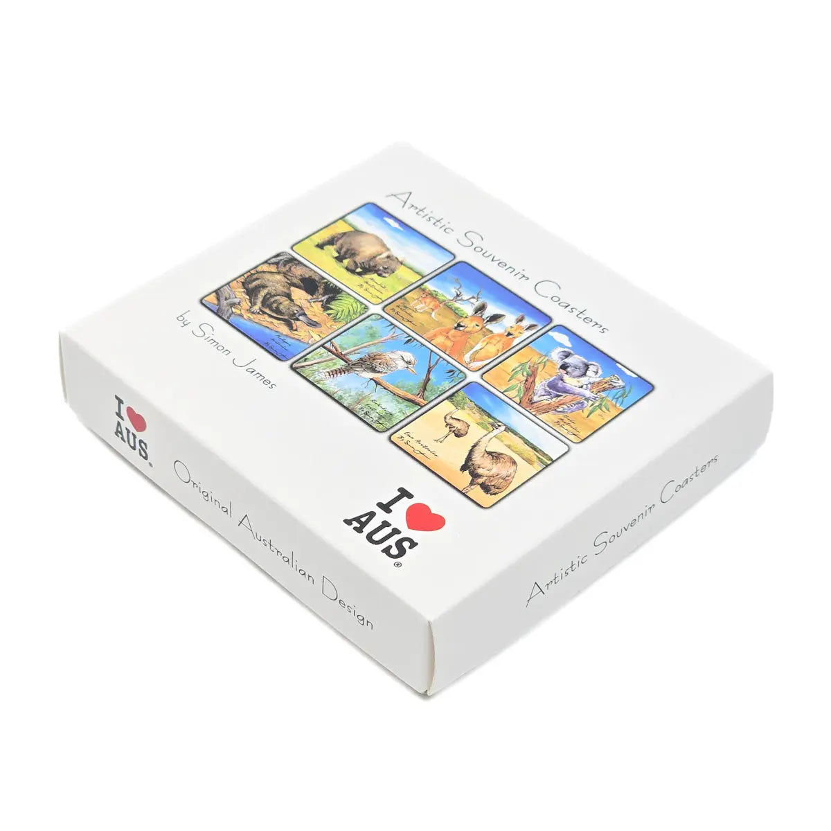 Square Artistic Animal Coasters - Allanson Souvenirs