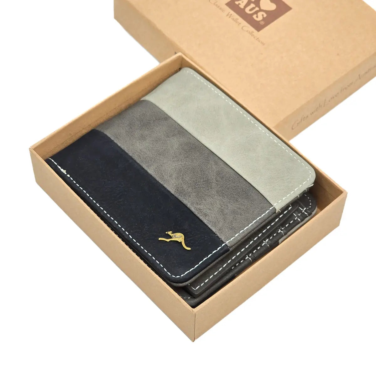 Three Tone Mens Wallet - Allanson Souvenirs