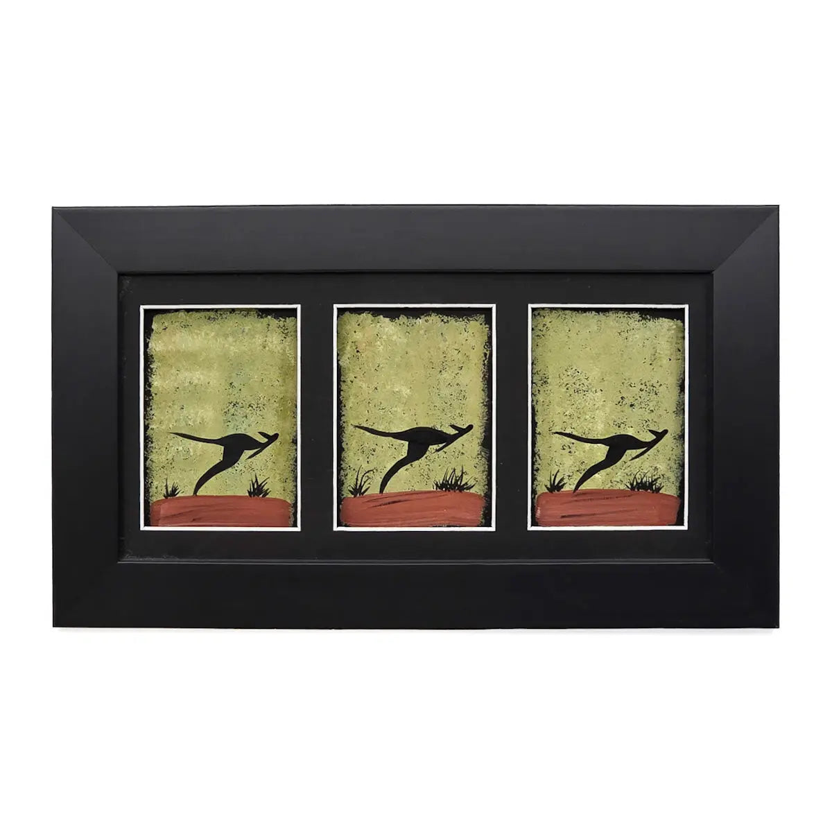 Triple Hand-Painted Murra Wolka Art - Allanson Souvenirs