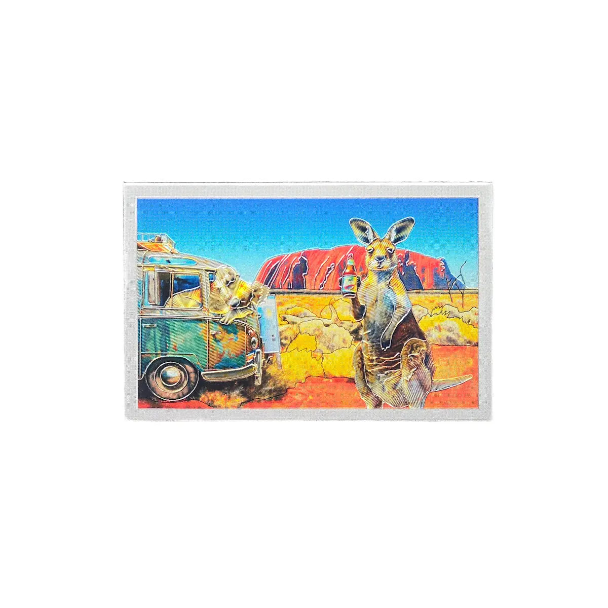 Uluru Outback Adventure Metallic Magnet - Allanson Souvenirs