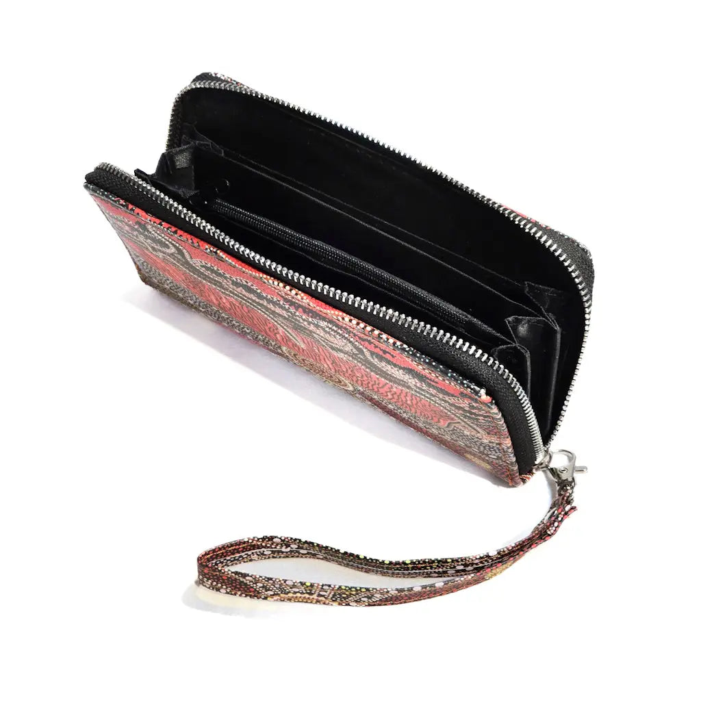 Uluru Zip Wrist Wallet Open Allanson Souvenirs
