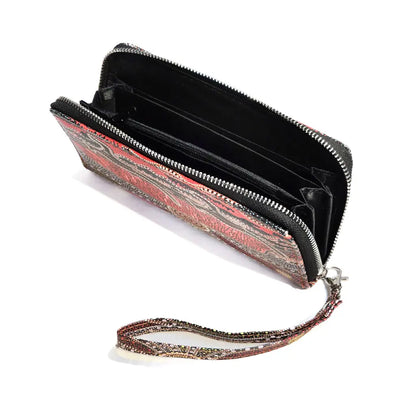 Uluru Zip Wrist Wallet Open Allanson Souvenirs