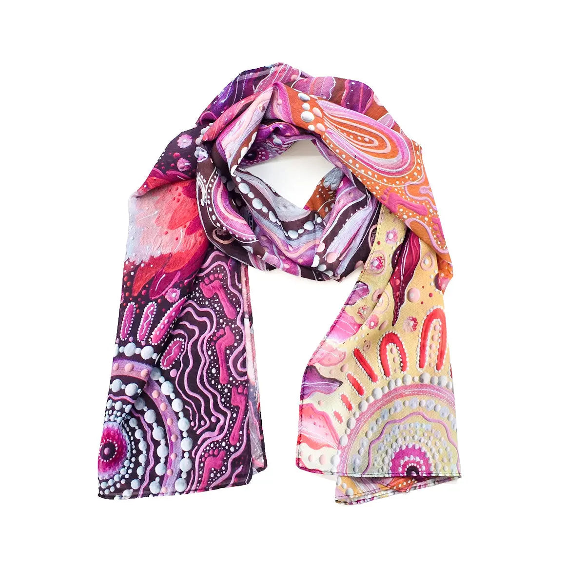 Waratah Design Ladies Scarf - Allanson Souvenirs