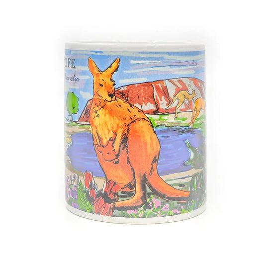 Wildlife at Uluru Coffee Mug - Allanson Souvenirs
