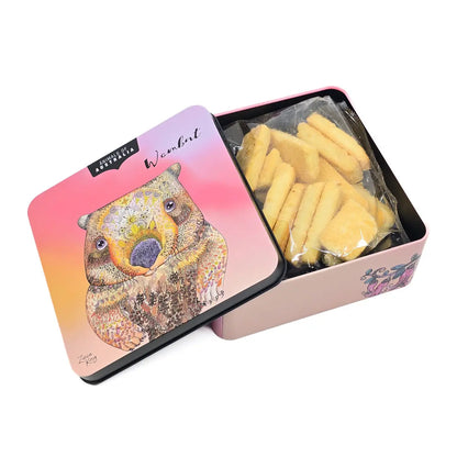 Wombat Biscuit Tin - Allanson Souvenirs