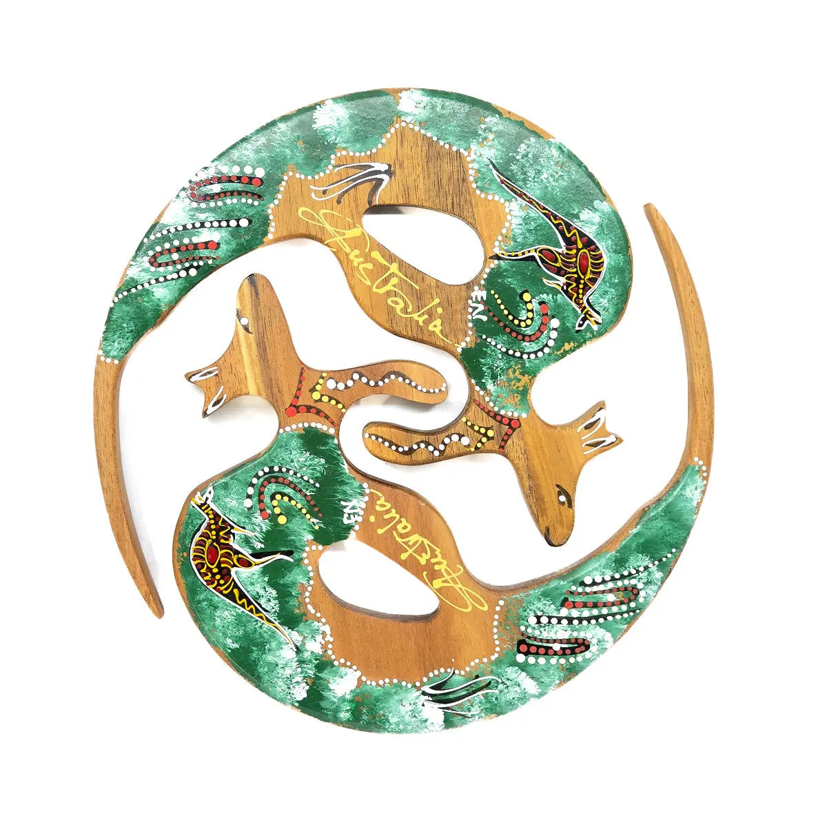 Wooden Kangaroo Hand-Painted Trivet - Allanson Souvenirs