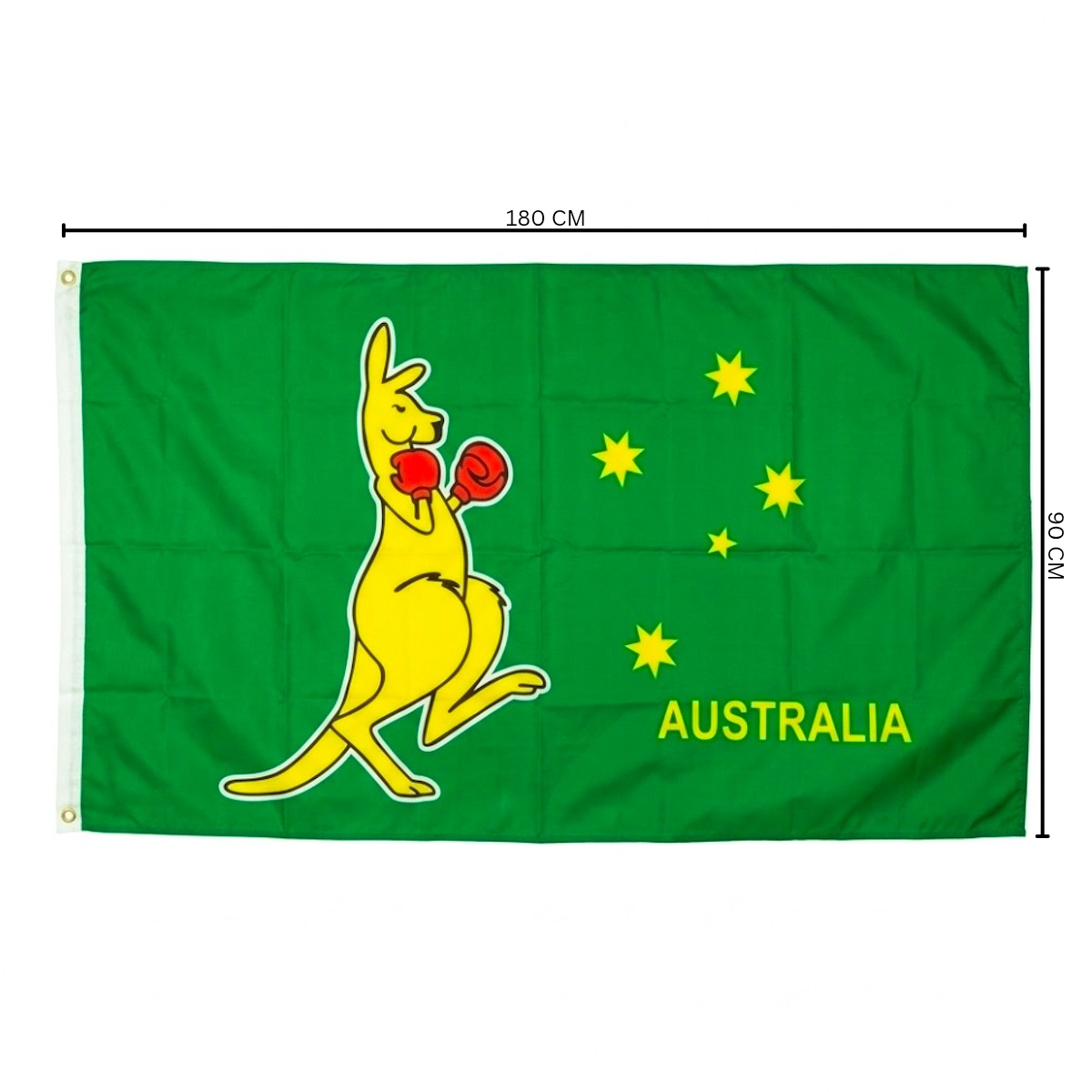 Boxing Kangaroo Flag - Allanson Souvenirs